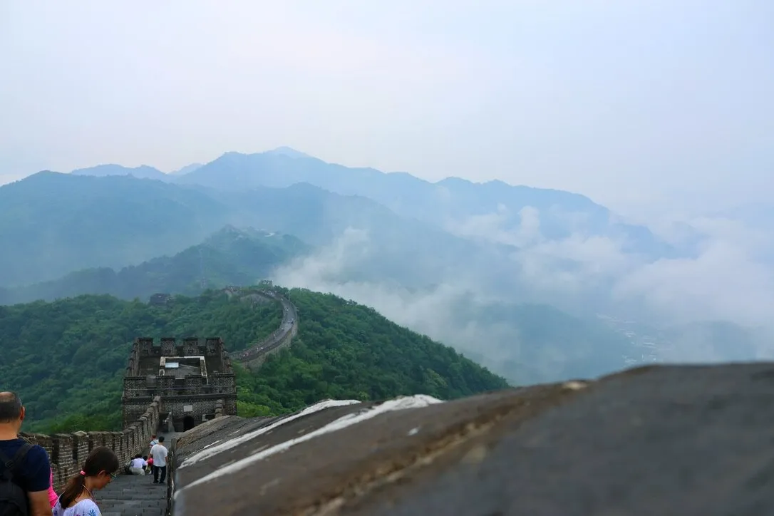 北京长城烽火台和山脊线